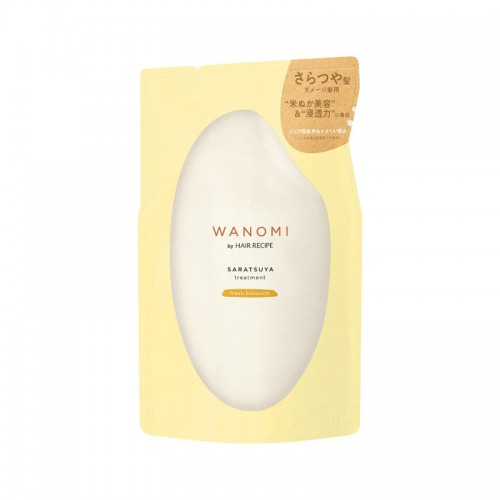 [只限店取] P&G Hair Recipe WANOMI SARATSUYA 清新花香米糠修護保濕護髮精華素 補充裝 300g  163-1264